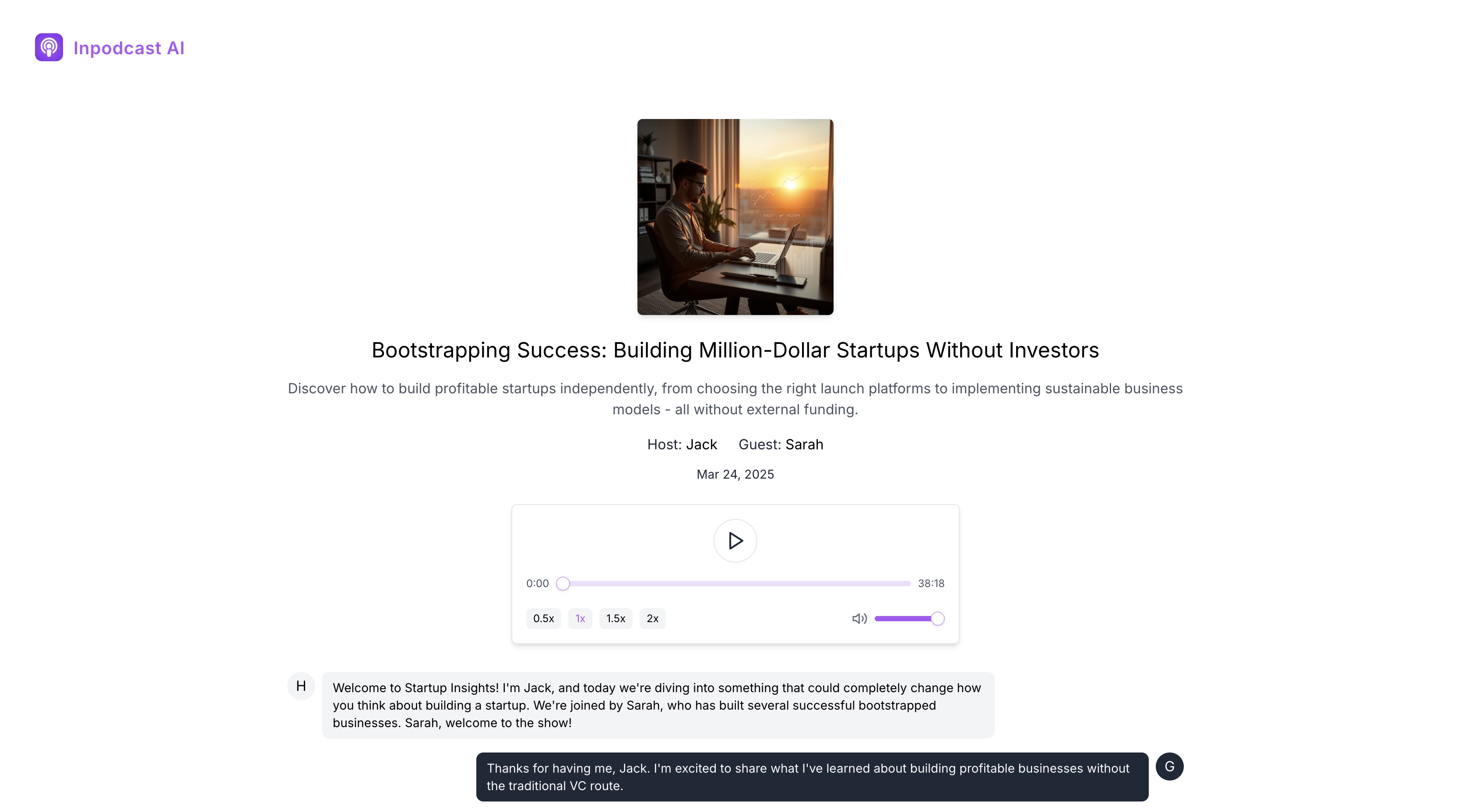 Inpodcast AI Podcast Detail